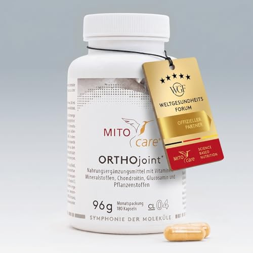 MITOcare ORTHOjoint - Vitamin Komplex mit Selen unterstützt die Kollagenbildung - Gelenkkapseln mit Selen und Mangan, Zink und Vitaminen - Vorratspack mit 180 Kapseln, ausreichend für einen Monat