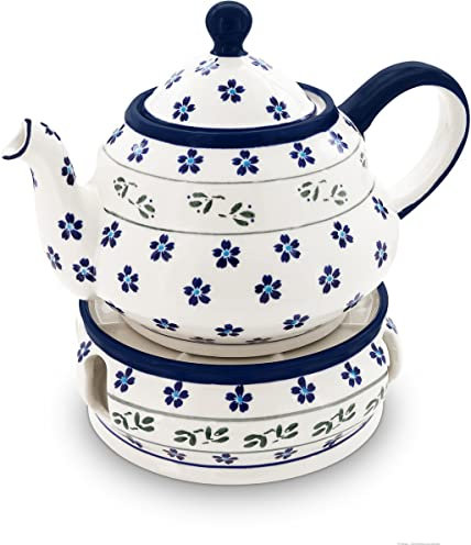Bunzlauer 163a - Tetera de cerámica para infusiones (1,5 L, con estufa)
