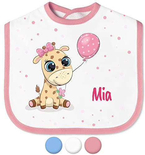 True Statements Babylätzchen mit Namen für Mädchen & Jungen – Lätzchen für Baby & Kleinkind personalisiert - mit Klettverschluss – Spucktuch Latz Kinderlätzchen - Geschenk für Kleinkinder