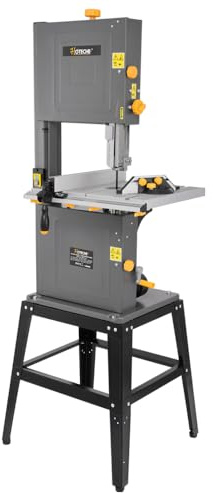 Hoteche 12-Inch Band Saw 7-Amp Two-Speed Benchtop with Stand for Woodworking and Metal Cutting, 1HP