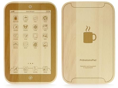 Monsterzeug Tagliere per la colazione, con incisione, tagliere in legno personalizzato, tagliere per la colazione, tagliere da cucina, tagliere in legno, tagliere per cucina, tagliere con nome, tavola