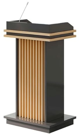Roedax Rednerpult Luxus-Podiumsständer aus Holz, Moderne Rednerpulte mit offenem Stauraum, Kanzeln für Kirchen, Rezeption, tragbare Lehrerpodien Mode