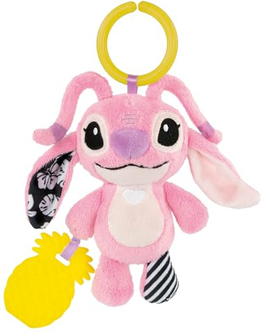 Clementoni Baby Barn Disney Stitch-Angel Rattle, Spels, Multicolour - 17937