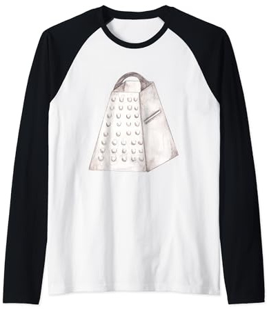 Fun Cheese Lover Cheese Grater Raglan Baseball Tee