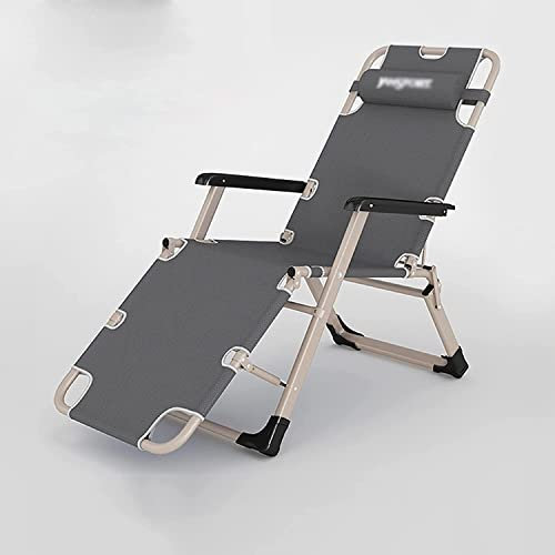ASumPio Klappbare Liegestühle, Klappstuhl, Balkon Freizeithaus Tragbarer Stuhl, Strandstuhl Aus Oxford-Stoff, Übergroßer Liegestuhl Für Metallstahl Klappbarer Camping-Loungestuhl