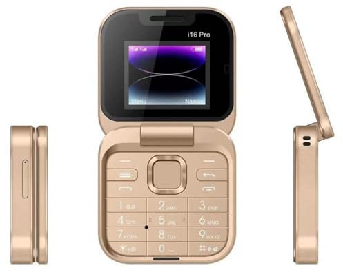 Galeyyu Téléphone Portable À Clapet pour Personnes Âgées | Conception Rechargeable 128 × 160 | Avec Caméra Arrière HD, Convivial pour La Communication