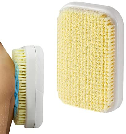 Cepillo Exfoliante de Ducha para Espalda - Limpiador de Baño con Montaje en Pared, Manos Libres