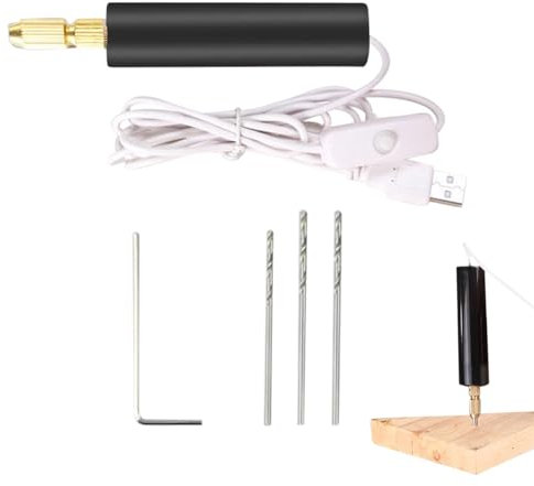 Electric Resin Drill,Small Hand Drill | Hand Held Drill, Hand Drill Resin Tool, Portable Drill, 10W Multi-Purpose for Jewelry Making, Wood, Keychains
