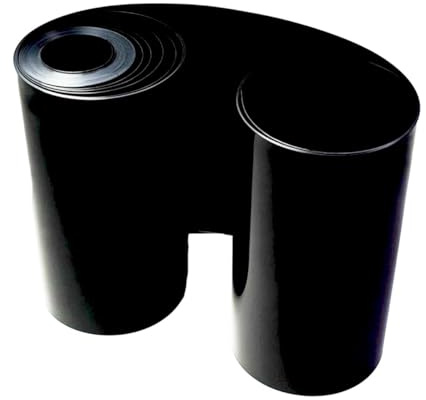 AGCO Barrière Anti-Rhizome et Anti-Racine 70cm sur 15M de Long en HDPE Noir - 1mm epaisseur | Protection pour Jardin et Bambou - Rouleau de 10.50M²