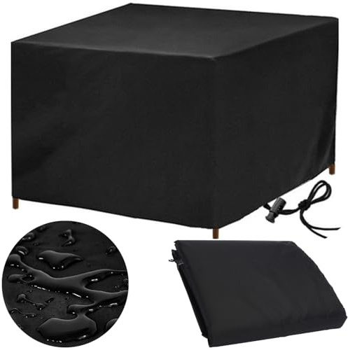 Garden Furniture Covers Waterproof 90 x 70 x 80 Multi-Size Garden Table Cover Outdoor Patio Furniture Covers Rectangular Cover Windproof Anti-UV for Chair and Table Rattan Sofa Cover 90x70x80cm