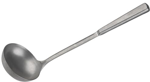 APS 75924 - Cazzuola classico, Ø 9 cm, manico: 24 cm, acciaio inox 18/0, 0,1 l, look vintage