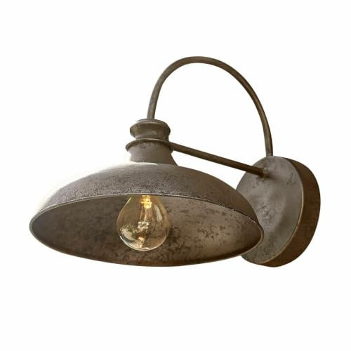 LOBERON LED-Wandlampe Chassorin, antikbraun | Nostalgisches Design, Batteriebetrieben, Handbemalte Oberfläche, Außenlampe, Wandleuchte, Eisen