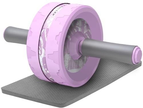 VINSGUIR Ab Roller Wheel, Abs & Core Workout Equipment for Home Gym with Knee Pad Accessories, Abdominal Wheel for Full-body Strength Training