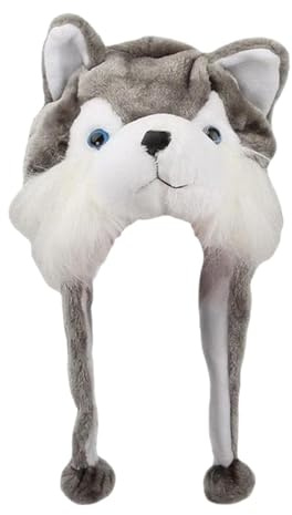 osiuujkw Accesorios fotográficos: gorro de animal, disfraz, decoración cálida, gorro de peluche único, ideal para fotografía y ocasiones especiales. Precioso peluche