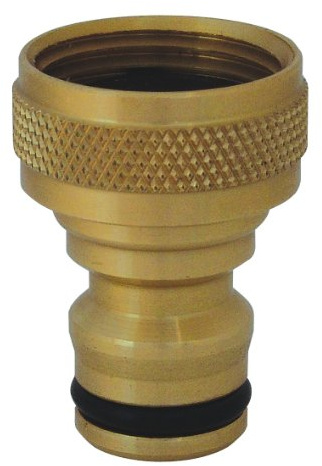 C.K Threaded Female Tap to Hose Pipe Connector 1/2 Brass, Outside Taps to Garden Hosepipe Adapter Attachments, Metal Hosepipe Connectors & Fittings, Outdoor Watering Systems Accessories, G7915 50