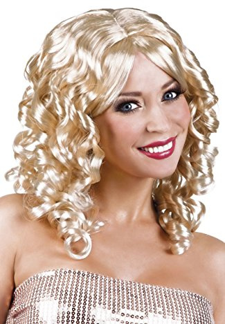 Boland - Perücke Cocktail mit Locken | Kunsthaar Frisur für Kostüm, Karneval und Mottoparty, Märchen