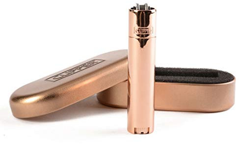 [Limited Edition] Or Rose Métal Clipper Briquet avec Etui by Lizzy