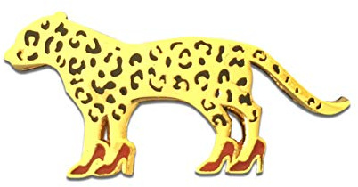 Leoparden Ansteck-Pin - Leo Brosche - Kleines Geschenk für Frauen, Teenager und Mädchen - Leoparden Enamal Pin - Geschenkidee - Schmuck - Anstecker - Dschungel