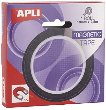APLI 17724 - Nastro adesivo magnetico 19 mm x 2,5 m
