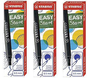 Tintenpatronen zum Nachfüllen - STABILO EASYoriginal Refill - fine - 3x 3er Pack - blau (löschbar)
