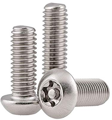 BOZONLI Linsenkopfschrauben Torx M3 - Innensechsrund Maschinenschrauben Edelstahl Sicherheit Diebstahlsicherungsschraube M3×8mm,50 pcs