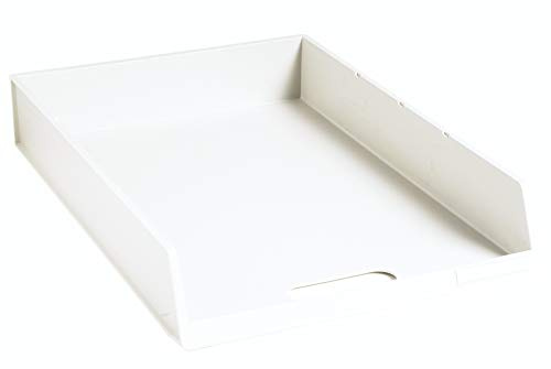Exacompta 11013D 6er PackPremium Briefablage aus Kunststoff DIN C4. Ideale Briefkörbe für Ihre Organisation. Robuste und stapelbare Ablagekörbe Blauer Engel weiß