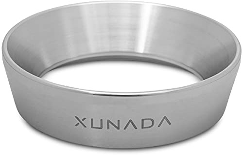 XUNADA Espresso-Dosiertrichter, 58 mm, Präzisions-Edelstahl-Kaffee-Dosierring, funktioniert mit 58 mm Siebträgern.