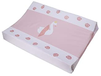 Tryco Wickelauflage, Motiv: Schwan Ivy, TR-422601, in Weiß/Rosa