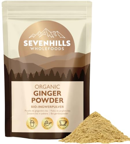 Sevenhills Wholefoods Bio Ingwer Pulver Bio 400g, Wurzel, Getrocknetes