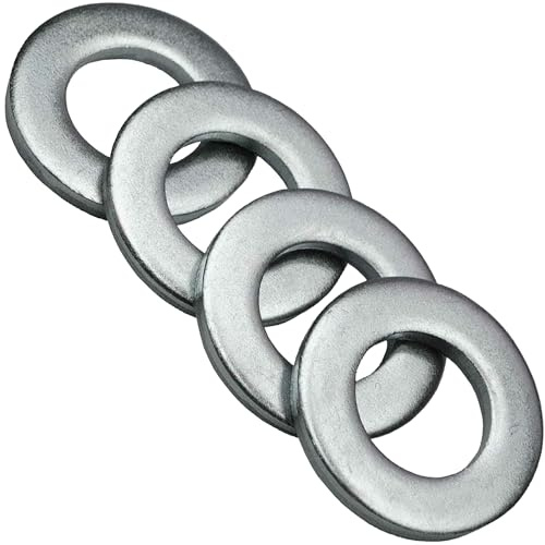Rondelle in acciaio zincato forma A M20-20 mm (confezione da 2) rondelle in metallo DIN 125 per potenziamento del collegamento durevole per dadi e bulloni