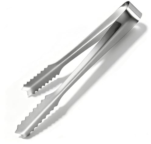 Eiszange aus Edelstahl, Vorspeisenzange, Servierzange, Zuckerwürfelklammern, Servierklammer Mit Zähnen Für Party, Kaffee, Bar, Hochzeit, Restaurant