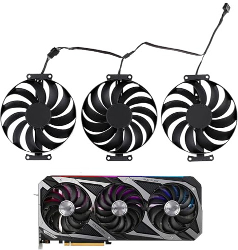 Ventilateur de refroidissement de remplacement 95 mm T129215SU pour carte graphique ASUS ROG Strix GeForce RTX 3060 Ti 3070 3080 3090 Ti CF1010U12S T129215BU (FAN-A)