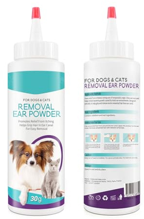 Polvere Per Orecchie Per Cani - Soluzione Detergente Per Orecchie Per Cani - Detergente Per Orecchie Per Cani E Gatti Aiuta A Rimuovere Cera, Sporco E Altri Accumuli Per Pulire E Lenire Le Orecchie De