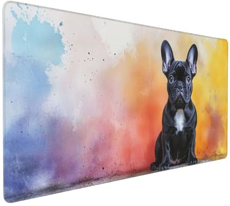 Large Mouse Pad 1200x600x4mm Dog Gaming Mouse Mat Animal XL Mousepad Anti-Fray Stitched Edges with Non-Slip Rubber Base,Ergonomic Mouse Pad Extended Desk Mat,for Home Office Accessories PC,Laptop