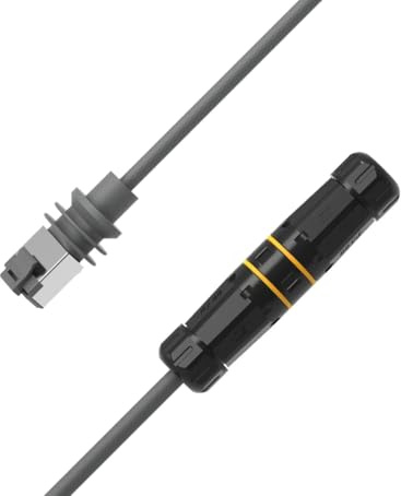 Elfcam - 20m Adattatore da Cavo Ethernet a RJ45 + Connettore di Prolunga Impermeabile per Starlink Gen 3/Mini, 20 Metri