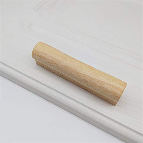 Möbelgriff aus massiver Eiche, 100 mm, 1200 mm, Holzstangengriffe für Küchenschrank, Schrank und Schubladen, Massivholz, Schrankgriff mit Schrauben