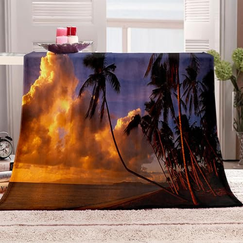 KQYLBM Kinderdecke 130 X 150 cm Cozy Blanket Strand Winterdecke Decke Fleece