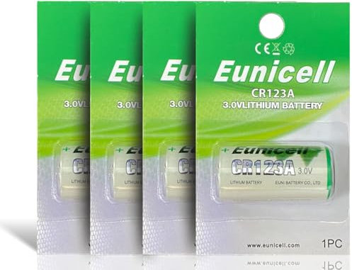 2 x Eunicell CR123A 3V Lithium Batteries