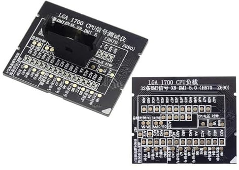 DAYnagh Dummies CPU Tester LGA 1700 Dummies Carico Falso DMI 5.0 H670 Z690 con Indicatori A LED per Trasmissione dei Dati Madri