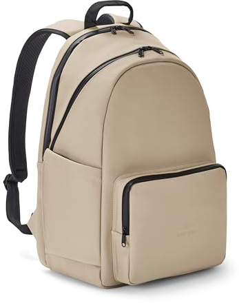 Johnny Urban Rucksack Damen & Herren Beige - Bradley - Tagesrucksack für Arbeit, Schule, Uni - Schulrucksack mit 16 Zoll Laptopfach für Mädchen Jungen - Wasserabweisend