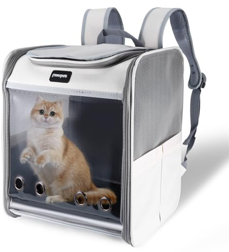 Cat Carrier Backpack Max 6.5kg, Breathable Pet Bag Front Pack, Dog and Cat Carrier Large, Pet Carrier Backpack for Kitten Puppy, Small and Medium Pets Travel Carrier Bags