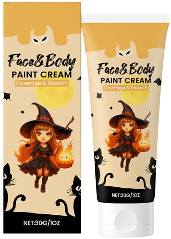 Colori per Viso Trucco Halloween Pittura Viso | Trucco Lavabile e per Costumi Per Scheletro Vampiro Bambini Teatro Scena Festa Bambini Natale E Halloween