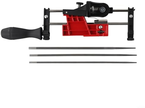 Oniissy Multi-Angle Chainsaw Sharpener Guide with 3 File for Professional and Home Use in Yard Maintenance and Outdoor Power Equipment