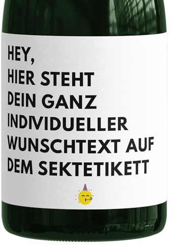 Flaschenaufkleber Geburtstag Sektetiketten personalisiert Flaschenetiketten selbst gestalten Geburtstagsgeschenk Sekt Geschenk Sektflaschenetiketten 2 Stk. | 9x13 cm
