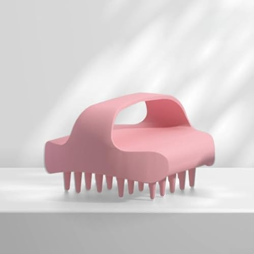 SiSinkal Spazzola per shampoo in morbido silicone per massaggio del cuoio capelluto e lavaggio dei capelli, per rimuovere sporco e olio, con impugnatura comoda, per la routine quotidiana della cura