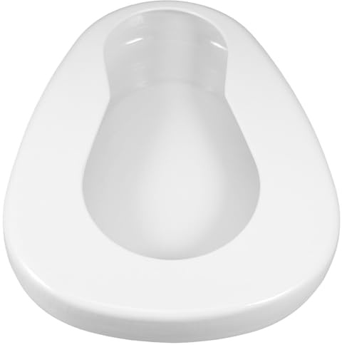 LAPYAPPE Orinal Bacinilla Cómoda y Práctica de Esmalte Portátil para Ancianos y Pacientes Encamados, Cuñas para Mujeres, Uso Nocturno y Versátil en Cama