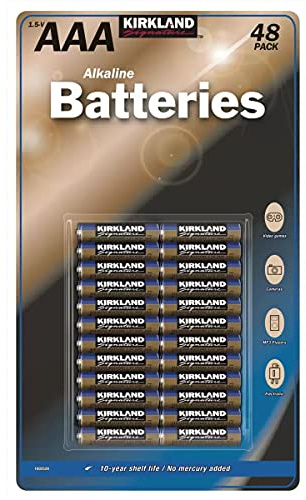 Kirkland Signature Alkaline AAA Batteries - 48 Pack