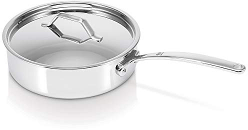 Bekaline 13415244 Tri Lux sauteuse + couvercle en acier inoxydable Triply 24 cm