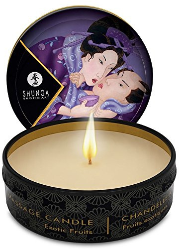 SHUNGA KERZENSCHEIN MINI CANDLE MASSAGE CARESS BY EXOTISCHE FRÜCHTE 30ML