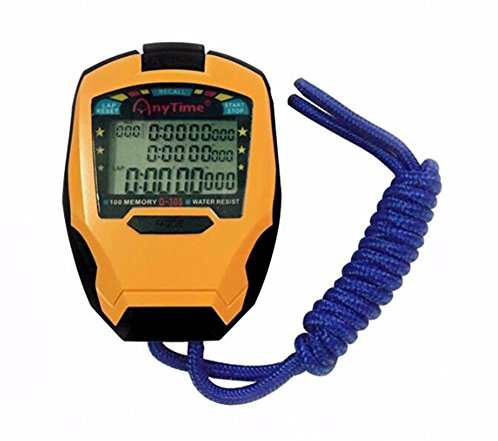 Cuzit Stopwatch Timer 3 Rows 100 Laps professional stop watch Outdoor Sports Handheld Digital Counter Timer Cronometro